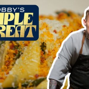 Michael Voltaggio's Kale Noodles with Chorizo Breadcrumbs | Bobby's Triple Threat | Food Network