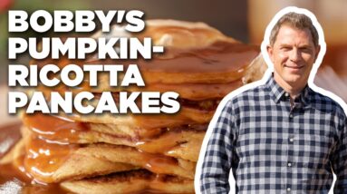 Bobby Flay's Pumpkin-Ricotta Pancakes | Brunch @ Bobby's | Food Network