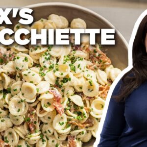Alex Guarnaschelli's Orecchiette with Bacon, Lemon and Cream | The Kitchen | Food Network
