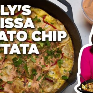 Molly Yeh's Harissa Potato Chip Frittata | Girl Meets Farm | Food Network