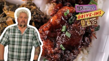 Guy Fieri Eats Oxtails and Jerk Shrimp in Cincinnati | Diners, Drive-Ins and Dives | Food Network