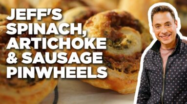 Jeff Mauro's Spinach, Artichoke and Sausage Pinwheels | The Kitchen | Food Network