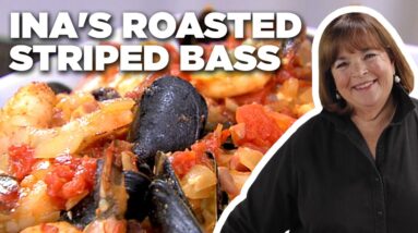 Ina Garten's Roasted Striped Bass | Barefoot Contessa | Food Network