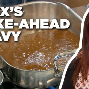 Alex Guarnaschelli's Make-Ahead Gravy for Thanksgiving | The Kitchen | Food Network