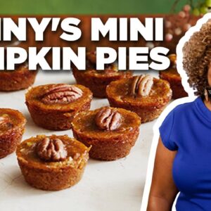 Sunny Anderson's Mini Pecan Pumpkin Pies | Cooking for Real | Food Network