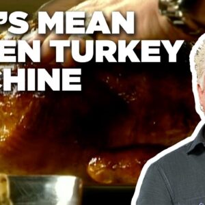 Guy Fieri's Mean Green Turkey Machine (THROWBACK) | Guy's Big Bite | Food Network