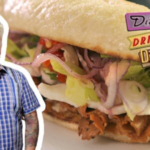 Guy Fieri Eats Plant-Based Deli "Meats" in Minneapolis | Diners, Drive-Ins and Dives | Food Network