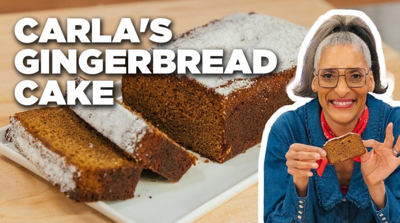 Carla Hall's Gingerbread Cake with Snow Sugar | Food Network