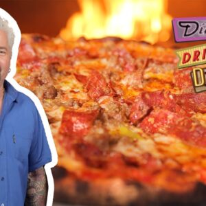 Guy Fieri Chows Down at Red Wagon Pizza in Minneapolis | Diners, Drive-Ins and Dives | Food Network