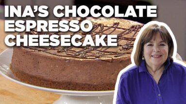 Ina Garten's Chocolate Espresso Cheesecake with Ganache | Barefoot Contessa | Food Network
