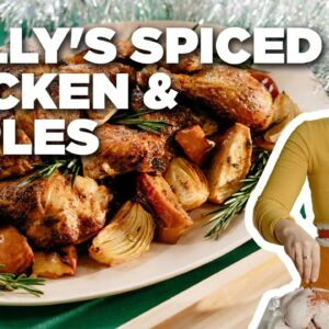 Molly Yeh's Roasted Spiced Chicken and Apples | Girl Meets Farm | Food Network
