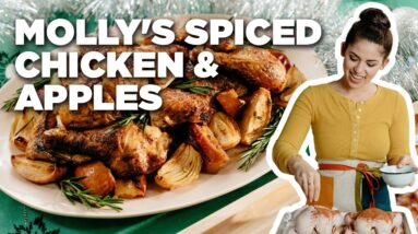 Molly Yeh's Roasted Spiced Chicken and Apples | Girl Meets Farm | Food Network
