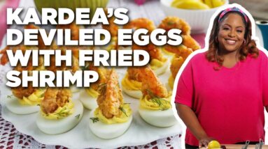 Kardea Brown’s Deviled Eggs with Fried Shrimp | Delicious Miss Brown | Food Network