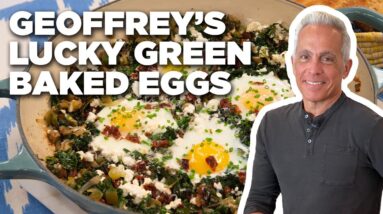 Geoffrey Zakarian's Lucky Green Baked Eggs | The Kitchen | Food Network