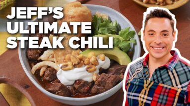 Jeff Mauro's Ultimate Steak Chili | The Kitchen | Food Network