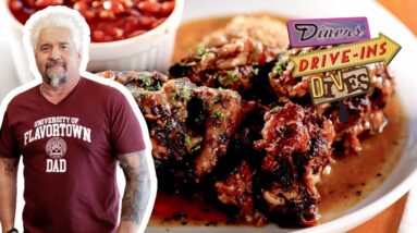 Guy Eats Trap Fusion Jerk Lamb & Oxtails in Memphis | Diners, Drive-Ins and Dives | Food Network