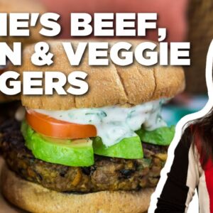 Katie Lee Biegel's Beef, Bean and Veggie Burgers | The Kitchen | Food Network