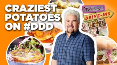 Top 10 Craziest #DDD Potato Videos with Guy Fieri | Diners, Drive-Ins and Dives | Food Network