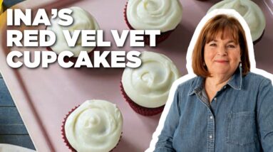 Ina Garten's Red Velvet Cupcakes | Barefoot Contessa | Food Network