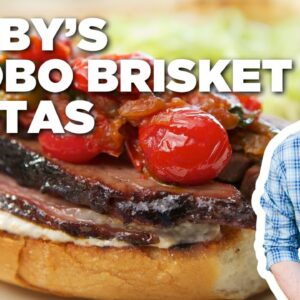 Bobby Flay's Smoked Adobo Marinated Brisket Tortas | Bobby Flay's Barbecue Addiction | Food Network