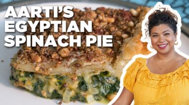 Aarti Sequeira's Egyptian Spinach Pie with Hazelnut Dukkah | Guy's Ranch Kitchen | Food Network