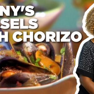 Sunny Anderson's Mussels with Chorizo | Food Network