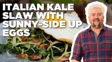 Guy Fieri Makes Italian Kale Slaw with Chef Mark Stark | Guy’s Big Bite | Food Network