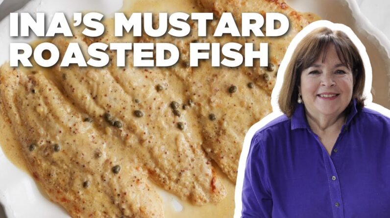 Ina Garten's Mustard-Roasted Fish | Barefoot Contessa | Food Network