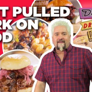 Craziest #DDD Pulled Pork Videos with Guy Fieri | Diners, Drive-Ins and Dives | Food Network