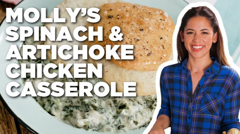 Molly Yeh's Spinach and Artichoke Chicken Casseroles | Girl Meets Farm | Food Network