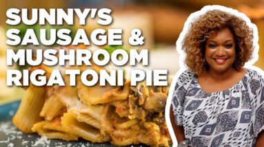 Sunny Anderson's Easy Sausage and Mushroom Rigatoni Pie | The Kitchen | Food Network