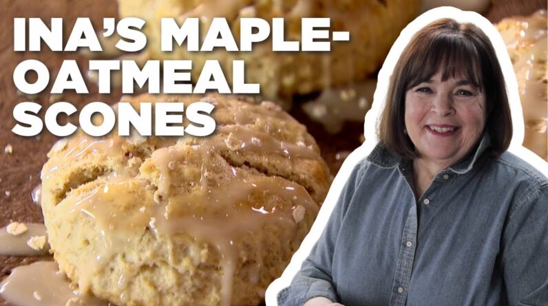 Ina Garten's Maple-Oatmeal Scones | Barefoot Contessa | Food Network