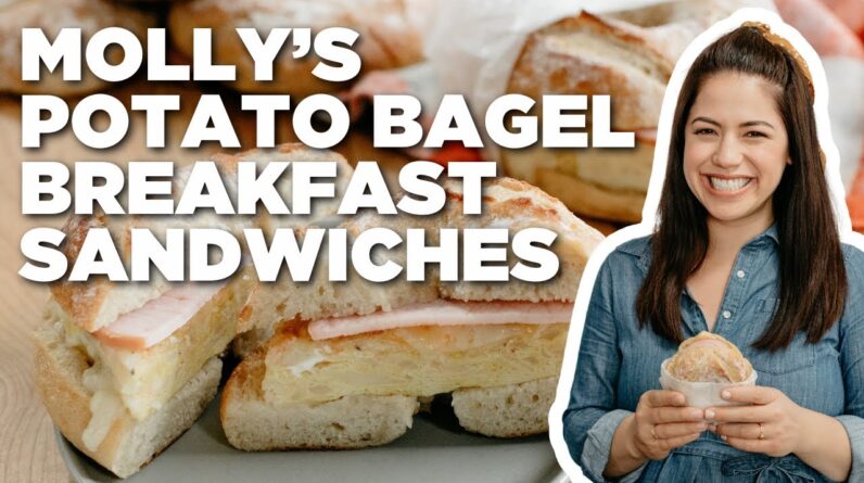 Molly Yeh's Potato Bagel Breakfast Sandwiches | Girl Meets Farm | Food Network
