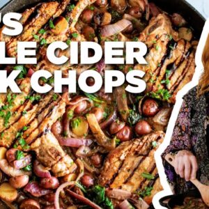 Ree Drummond's Apple Cider Pork Chops | The Pioneer Woman | Food Network