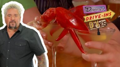 Guy Fieri Tries a... Lobster MARTINI?! 🦞🍸 | Diners, Drive-Ins and Dives | Food Network