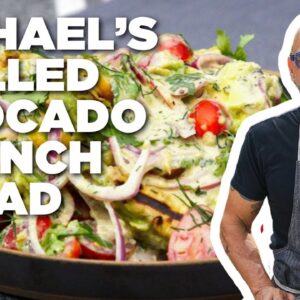 Michael Symon's Grilled Avocado Cranch Salad | Symon's Dinners Cooking Out | Food Network