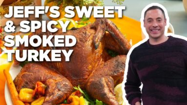 Jeff Mauro's Sweet and Spicy Smoked Turkey with Smoked Gravy | The Kitchen | Food Network