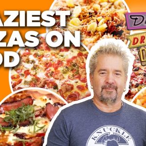 Top 20 Craziest Pizzas on #DDD w/ Guy Fieri (Extended) | Diners, Drive-Ins and Dives | Food Network