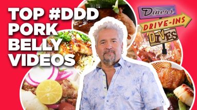 Top #DDD Pork Belly Videos with Guy Fieri | Diners, Drive-Ins and Dives | Food Network